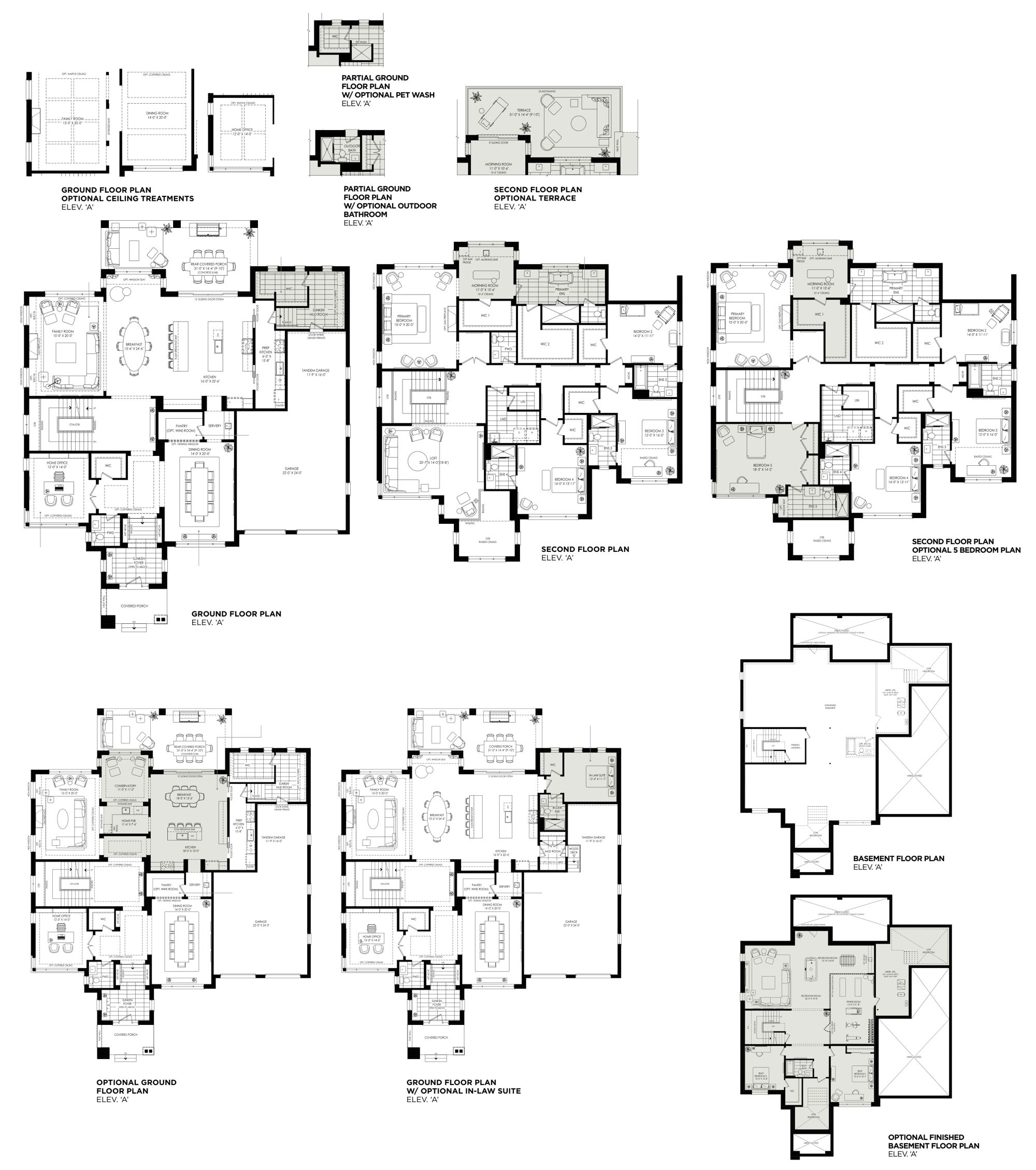 Floor plan — The William — floor plans and optional layouts, elevation A